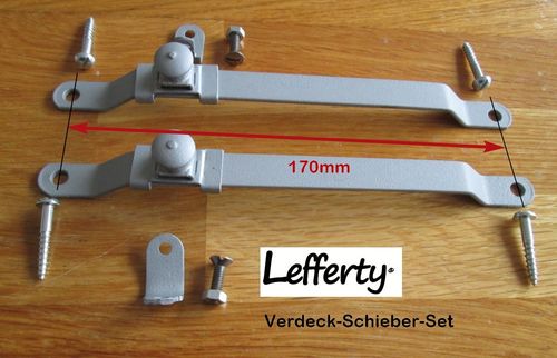 Lefferty-Verdeck-Schieber-Set mit abgewinkelten Haltern